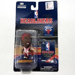 Vtg Dennis Rodman Chicago Bulls Headliners NBA Collection Action Figure Figurine